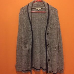 Grey and Navy cardigan