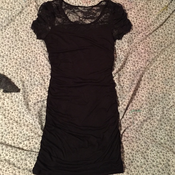 Soft Black Lace Dress