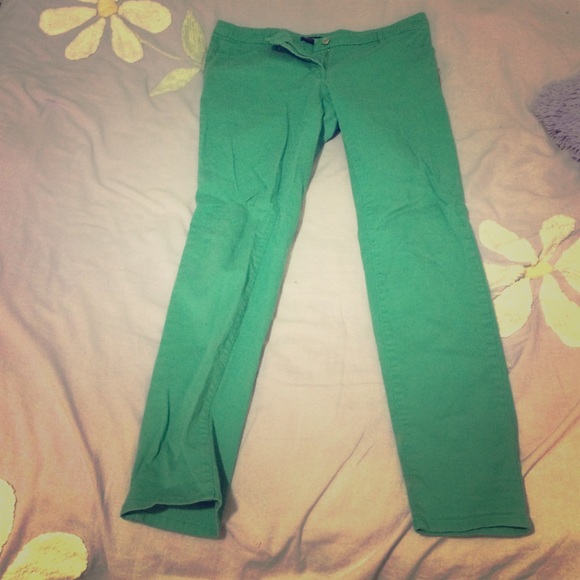 Turquoise pants