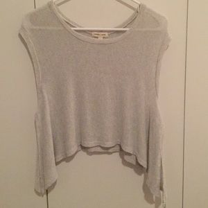 Loose gray tank top