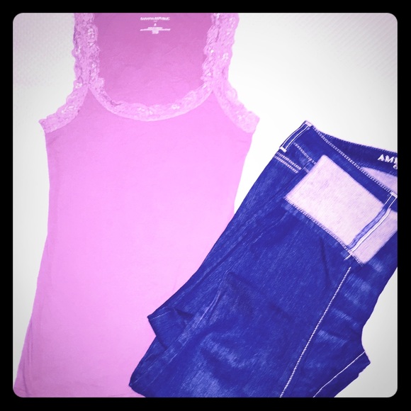 Mauve Banana Republic Tank sz small. NWOT