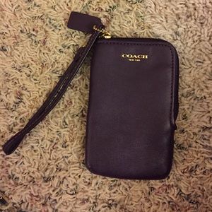 Coach phone and credit card wristlet!