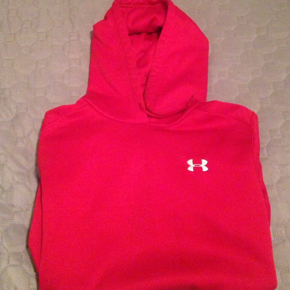 Womens Red Under Armour Hooded sweatshirt