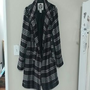 Plaid Peacoat