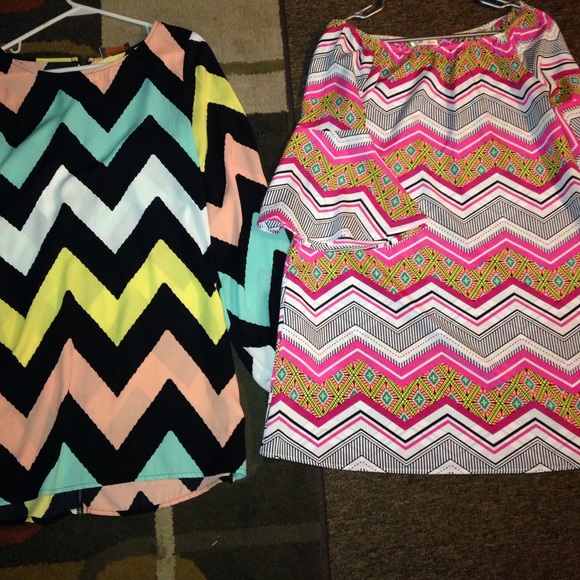 First 2 are chevron dresses wore once an shirts