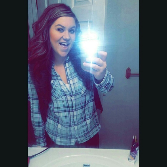 FINAL PRICE!! light blue plaid