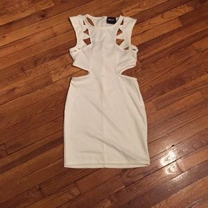 White cutout dress
