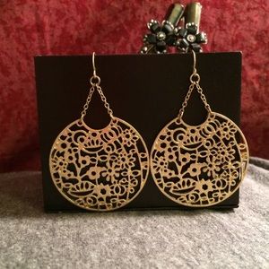 gold earrings from Francesca's