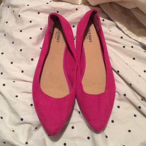 Pink flats
