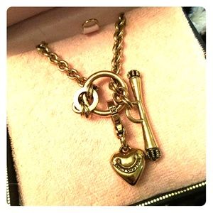 Juicy Couture charm necklace.