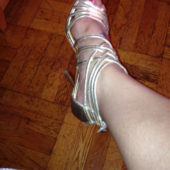 Gold heels