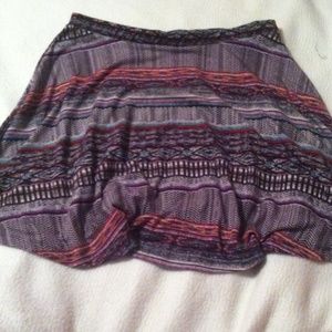 tribal printed high wasted skirt