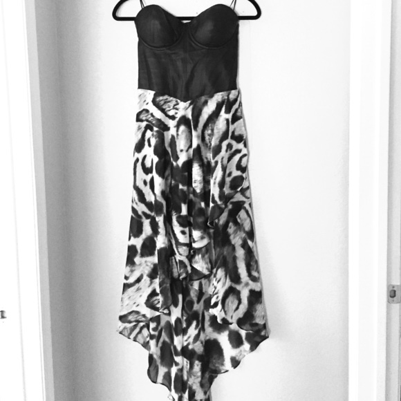 Asymmetric hem maxi dress