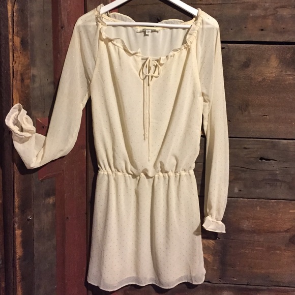 Champagne flirty dress