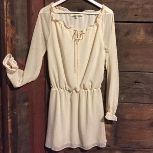 Champagne flirty dress