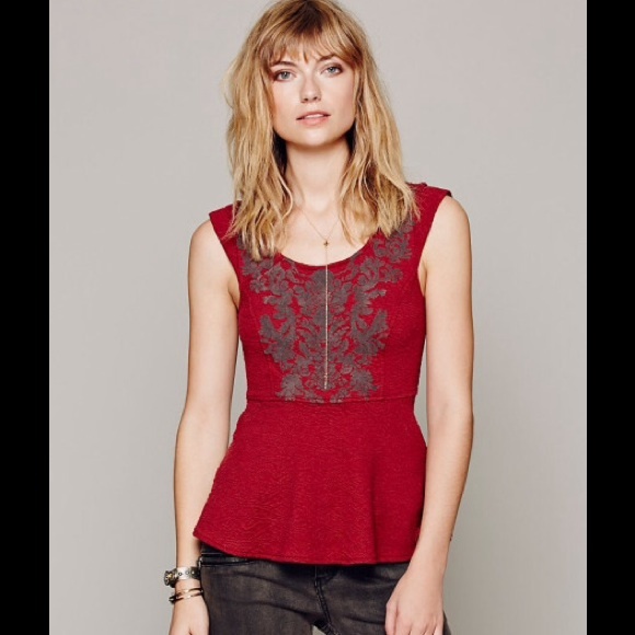 Freep people peplum top
