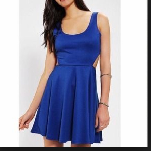 Royal blue skater dress