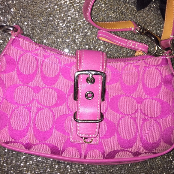 Pink Coach Wristlet