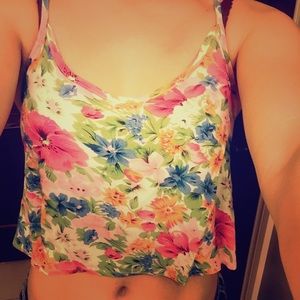 LA Hearts floral tank top