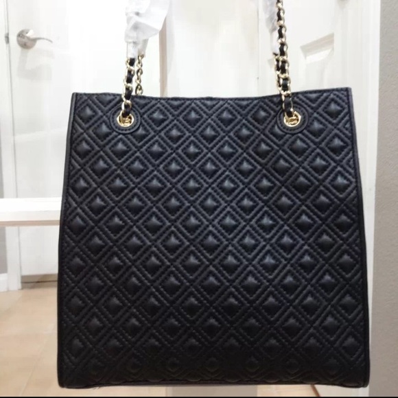 NWT Tory Burch Fleming Small Tote in Black - Picture 3 of 3