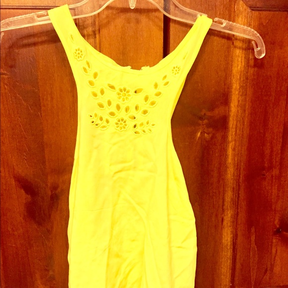 Yellow LA hearts tank top