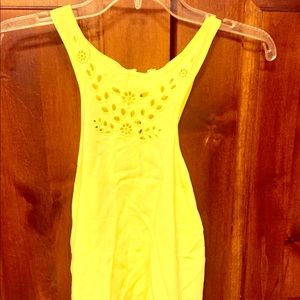 Yellow LA hearts tank top