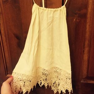 LA hearts fancy lace detail tank top
