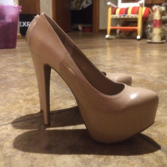 Nude pumps by forever 21