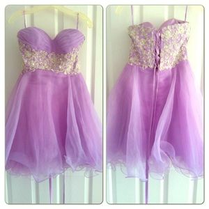 Gorgeous Lavender Homecoming Dress