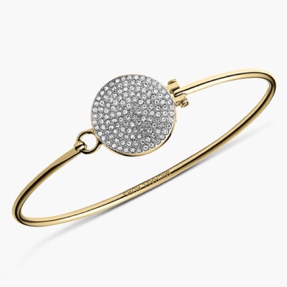 Michael Kors Jewelry - 📬FREE SHIP NWT Michael Kors Gold Pave  Bracelet