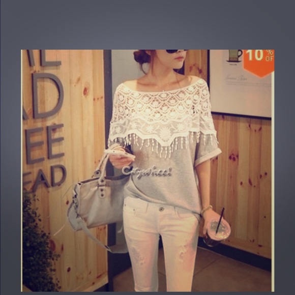 Grey knitted shirt
