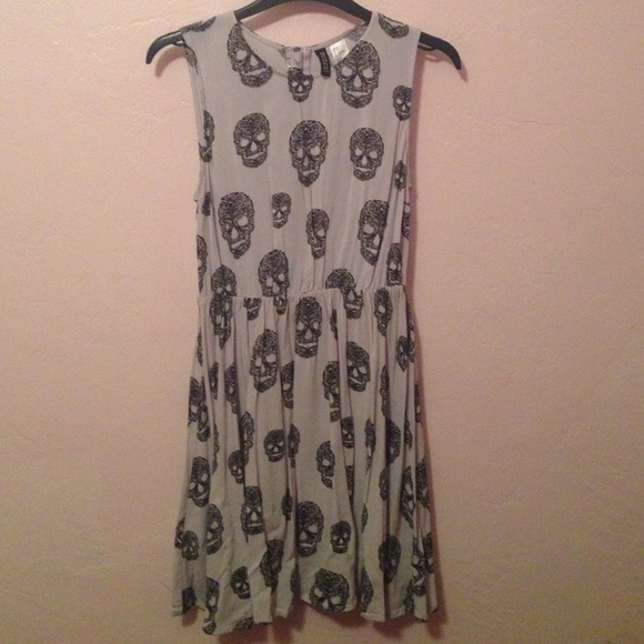 Rose & Skull Fit & Flare dress