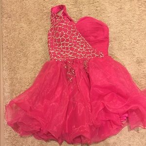 Hot Pink Homecoming Dress