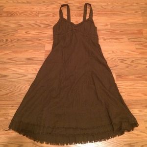 XCVI Brown Below the Knee Dress
