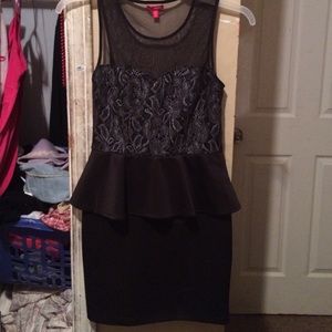 Peplum black dress