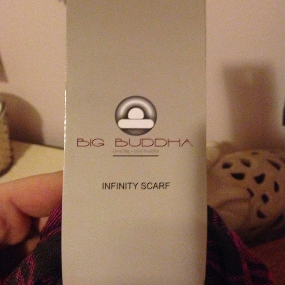 NWT Big Buddha Pink Plaid Infinity Scarf ๐ - Picture 2 of 4