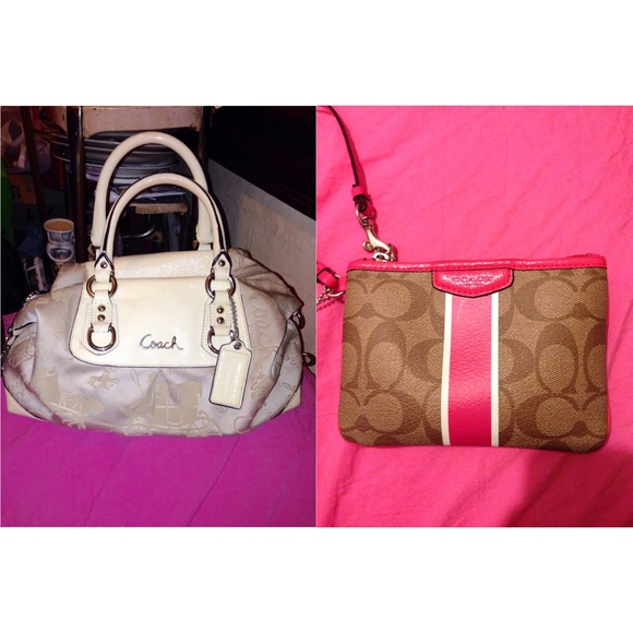 Authentic Coach Purse & Wristlet bundle