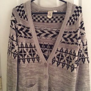 Gray Billabong size Medium cardigan