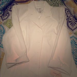 Dressbarn blazer, white out.