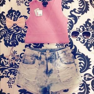 Knit crop top