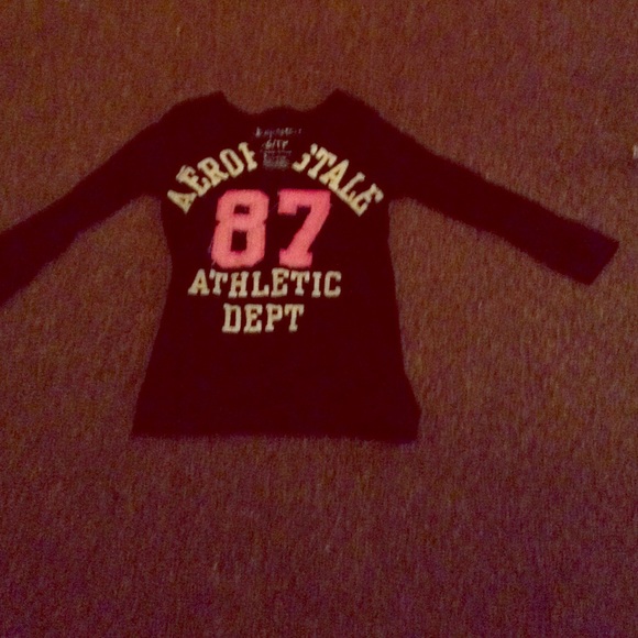 An Aero postal xs long sleeve..two pairs of shoes.