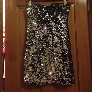 Strapless Sparkly Bodycon Dress Size 4
