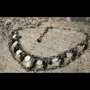 Handcrafted, Double Strand Bib-Choker Necklace