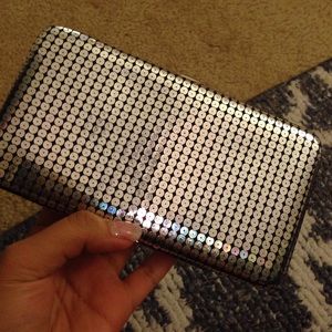 Silver holographic wallet from Charming Charlie