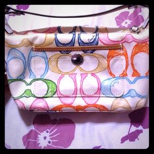 Scribble coach purse