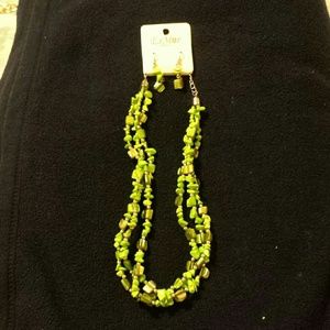 Necklace and earrings  set!