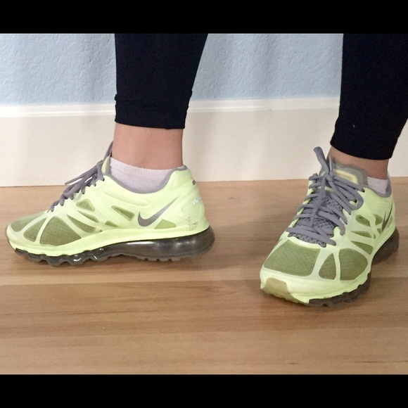 Nike Shoes - green and grey Nike airmax