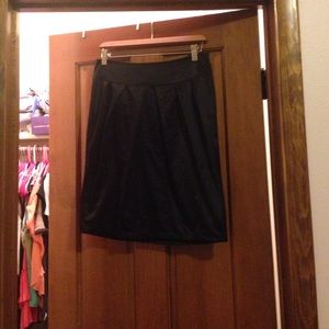 Black Satin Pencil Skirt Size 4