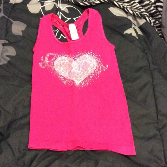 Pink lace Las Vegas tank top