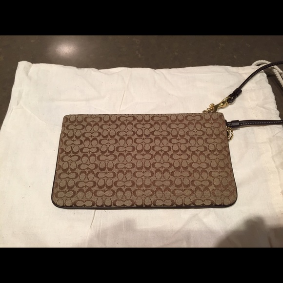 Coach Mini Monogram Wristlet - Picture 2 of 4